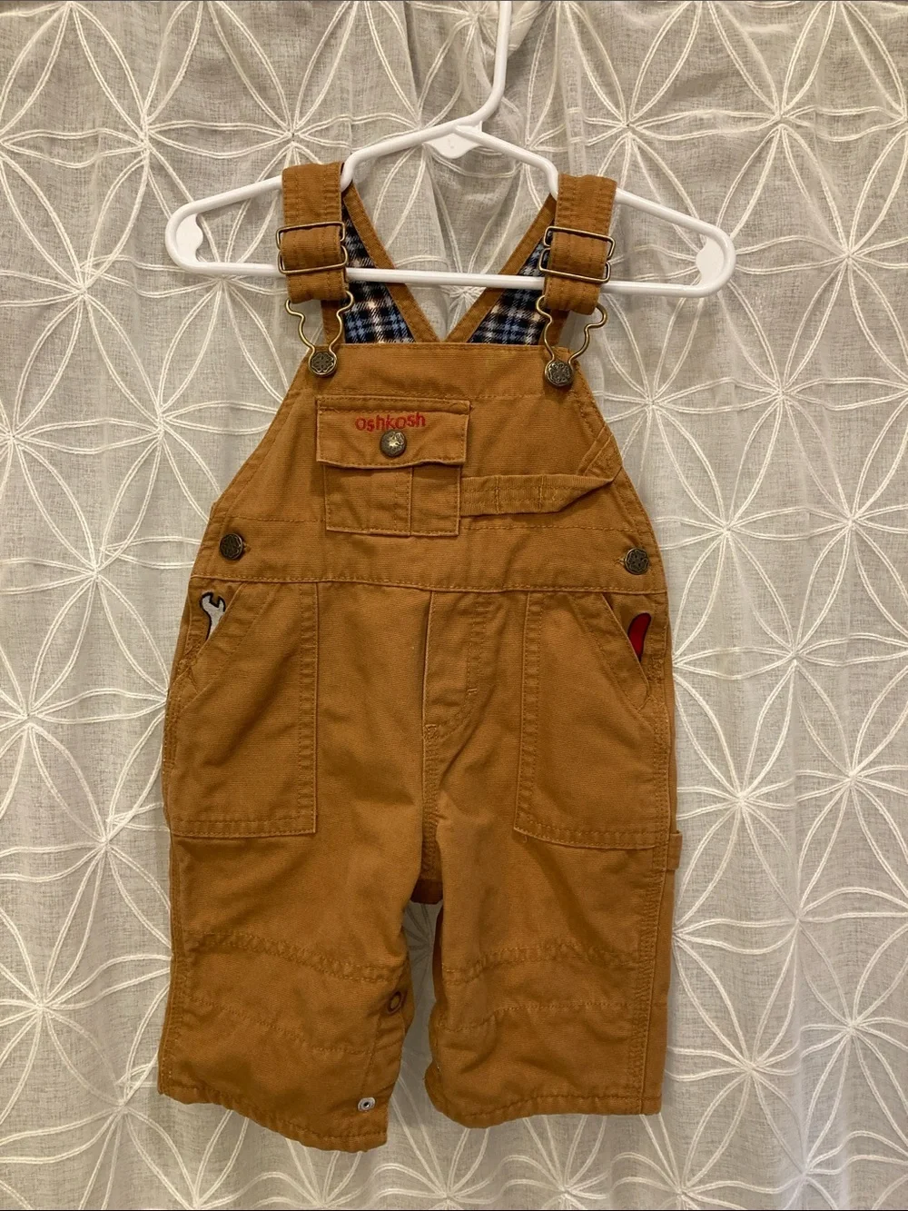 OshKosh B'gosh Caramel Brown Kids Utility Overalls